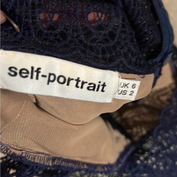 Self Portrait Lace Peplum Top in Teardrop Lace - Picture 12 of 12